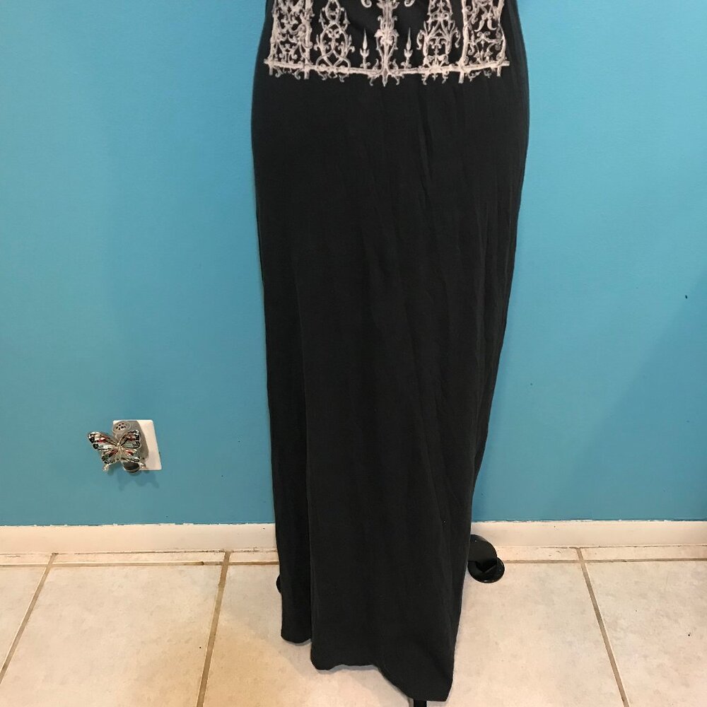 HTF Urban Outfitters Black Maxi Poem Dress by Truly Madly Deeply Size Small RARE - Picture 3 of 12